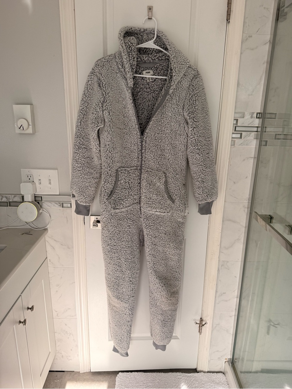 PINK Sherpa One-Piece Jumpsuit